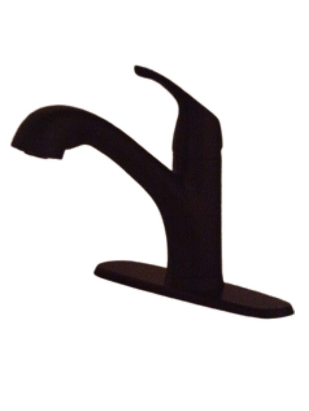 > Single-Handle Kitchen Faucet in Black